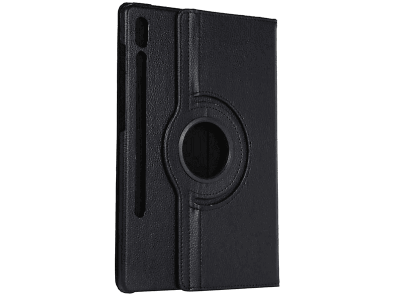 Samsung Kunststoff, WIGENTO Tasche 360 Grad / Rotation Cover für Kunst-Leder Kunstleder Schwarz Tablethülle Aufstellbare Silikon / Full