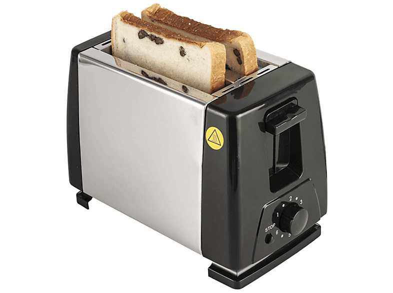 UWOT U129 Toaster Schwarz (750 Watt, Schlitze: 2)