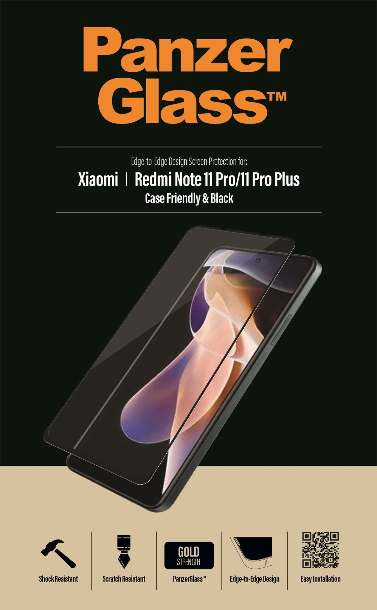 PANZERGLASS Displayschutz Smartphone(für Xiaomi 11 Note | Redmi Pro Pro Redmi Plus) Note 11