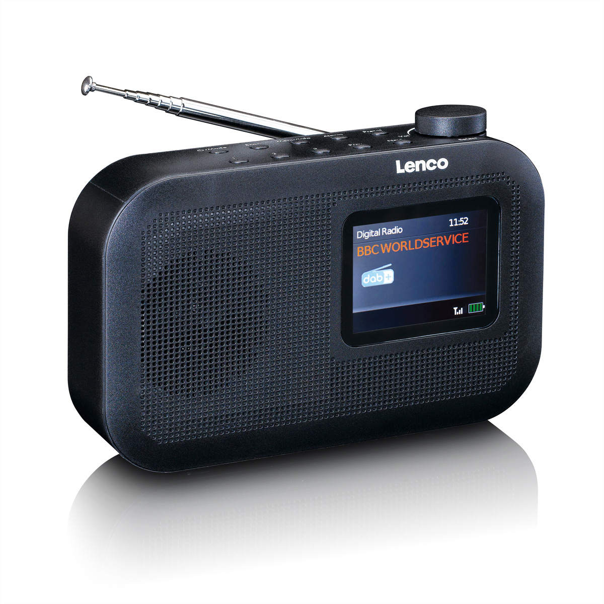 LENCO PDR-026BK FM, Radio, DAB, Schwarz Bluetooth