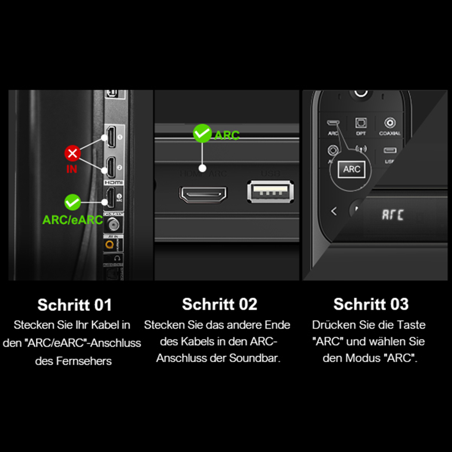 S40 schwarz Soundbar mit ULTIMEA Lautsprecher, Bass PC Surround Soundbar Verbessert Subwoofer, - mit Subwoofer, Nova 2.1 TV