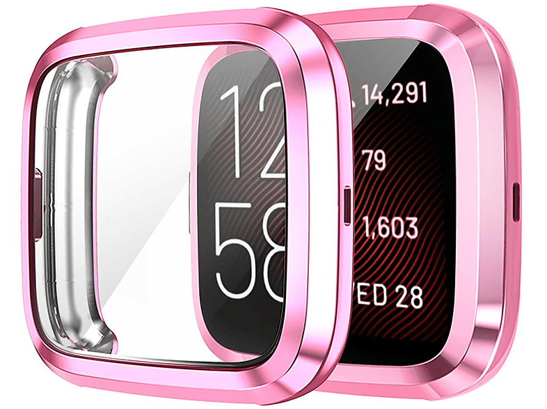 DIIDA Uhrenhülle Smartwatch Versa Versa für Uhrengehäuse(für 2) Fitbit Schutzhülle 2 Fitbit 2/Versa Versa 2SE, Fitbit Sturzsicher