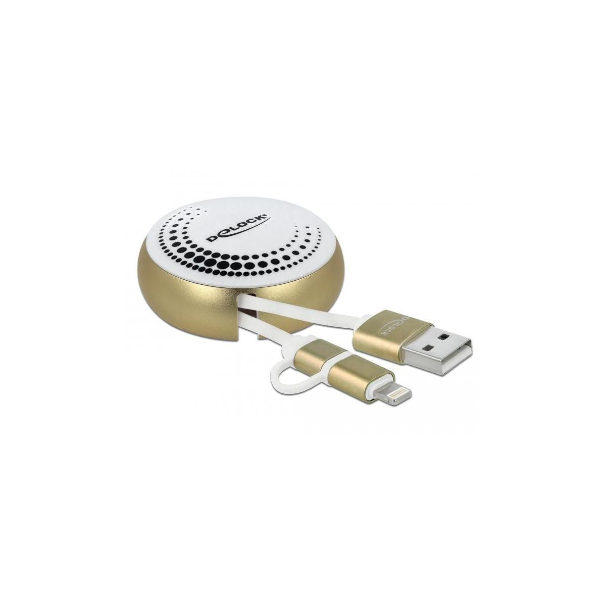 DELOCK 85820 Kabel, USB Gold