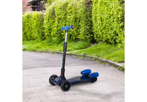 Homcom Scooter Patinete con Freno y Manillar Ajustable Azul