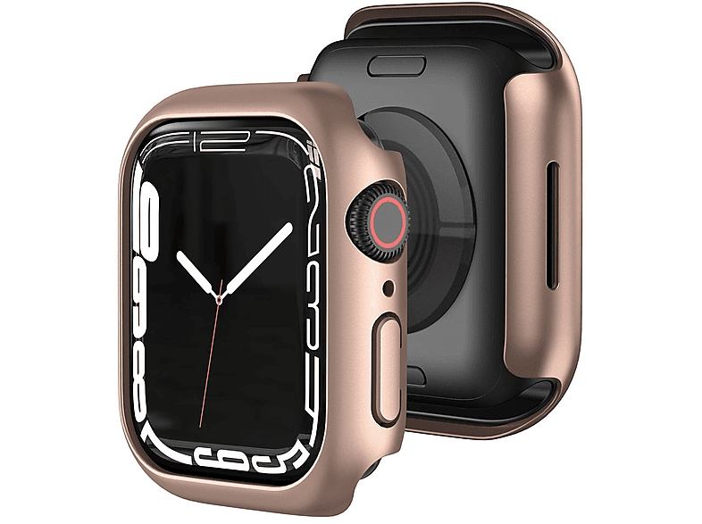 WIGENTO Schock Design Hülle Smartwatchhülle(für Apple Watch Serie 9 / 8 / 7 45mm)