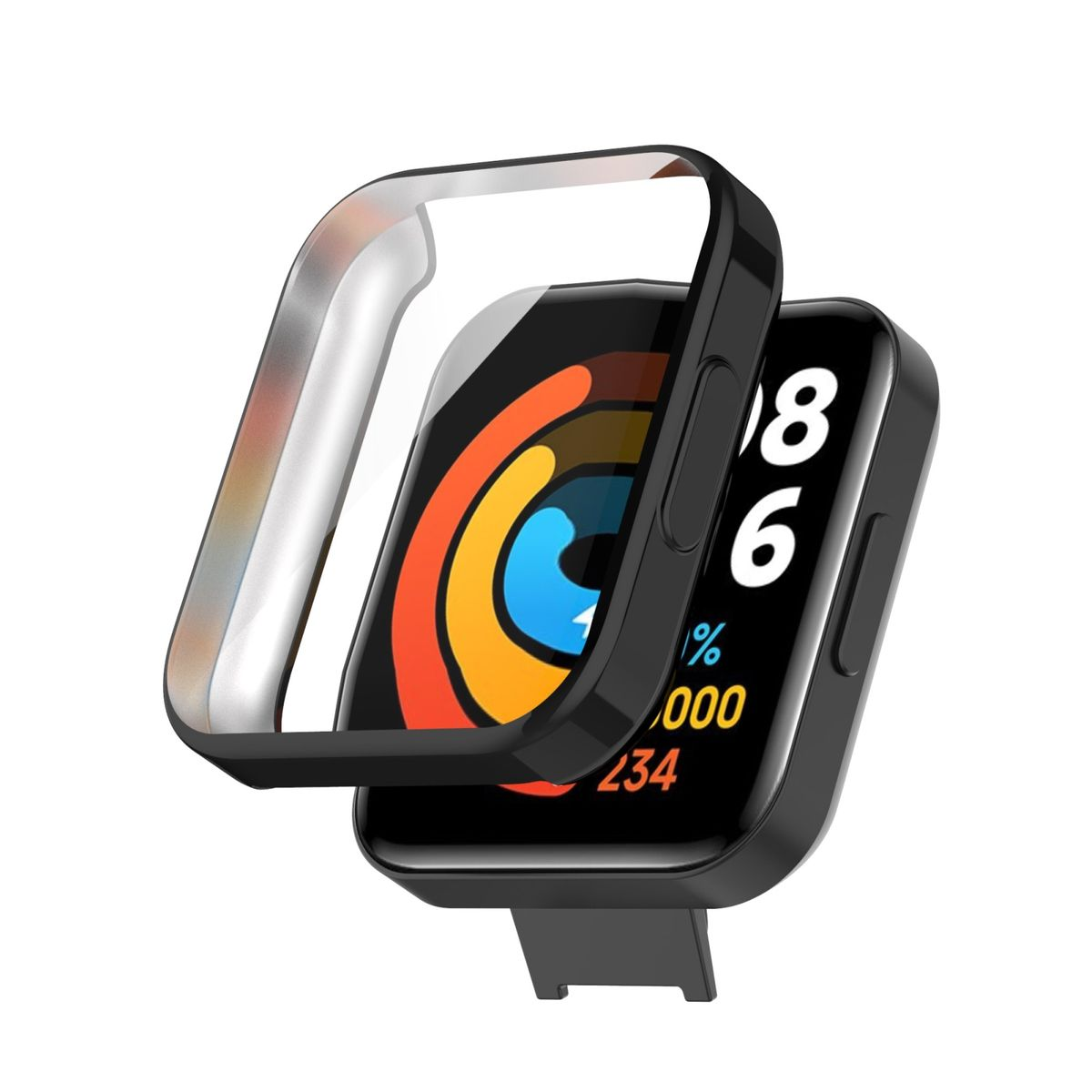 Transparent WIGENTO Grad Redmi Shockproof Watch Lite, Hülle, Cover, Silikon Xiaomi, TPU 2 Full 360