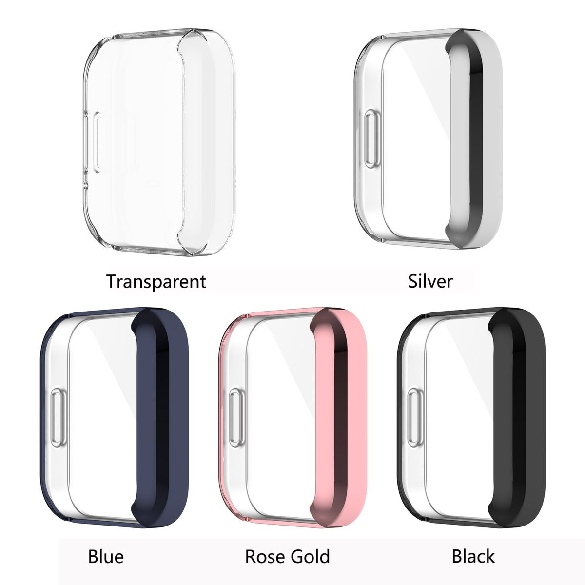 WIGENTO Shockproof Redmi Hülle, Grad 360 Watch 2 Lite, Cover, Transparent TPU Silikon Xiaomi, Full