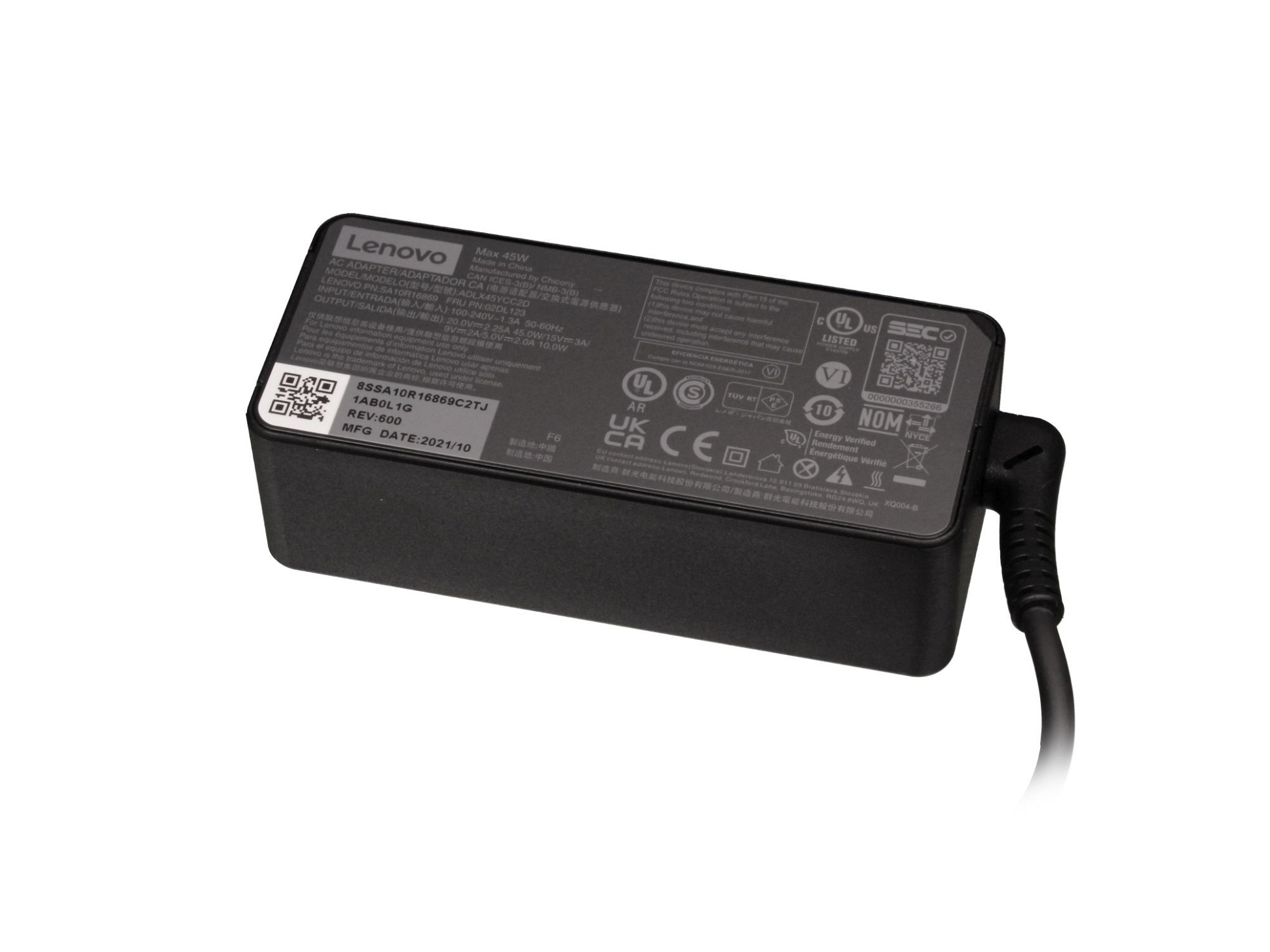LENOVO ADLX45YLC3A Original Netzteil USB-C 45 Watt