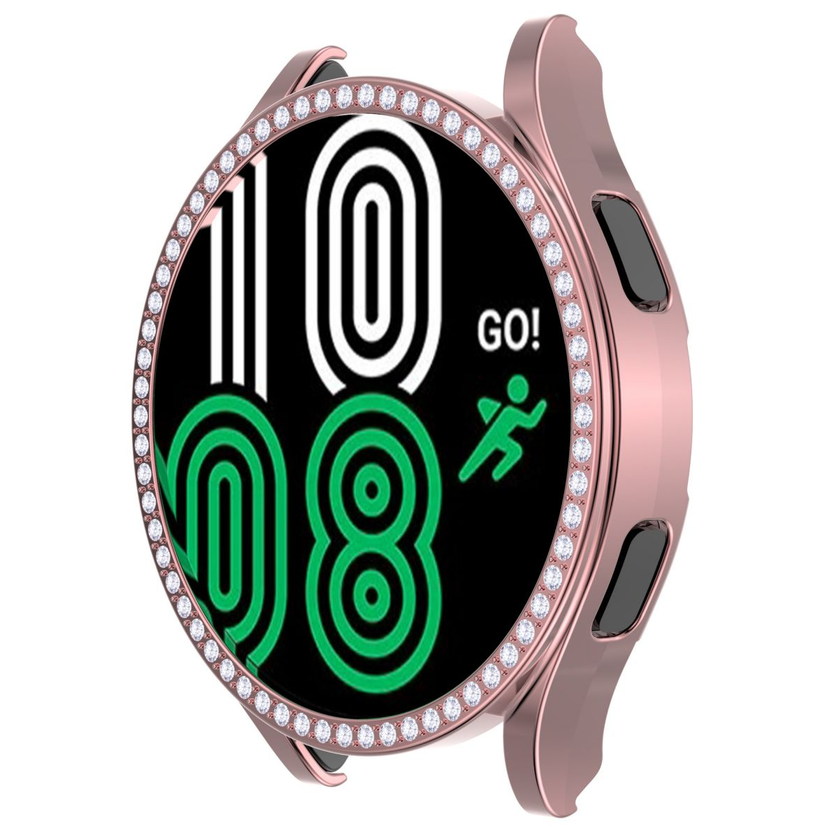 DIIDA Smartwatch-Hülle Gehäuse,für Smartwatch 4 watch classic,46MM,PC,Diamant, Watch4 Samsung, Galaxy galaxy Classic 46MM, Rosa Schutzfolien