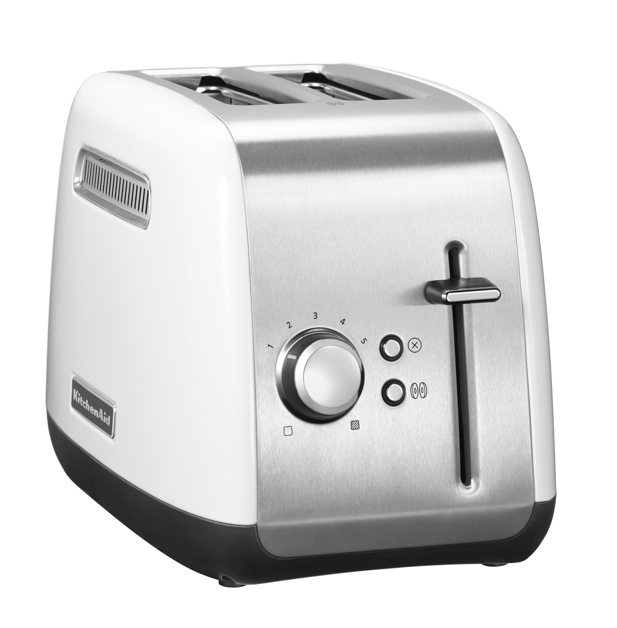 WEISS CLASSIC Watt, 5KMT2115EWH 2) KITCHENAID Toaster Weiß (1100 Schlitze: