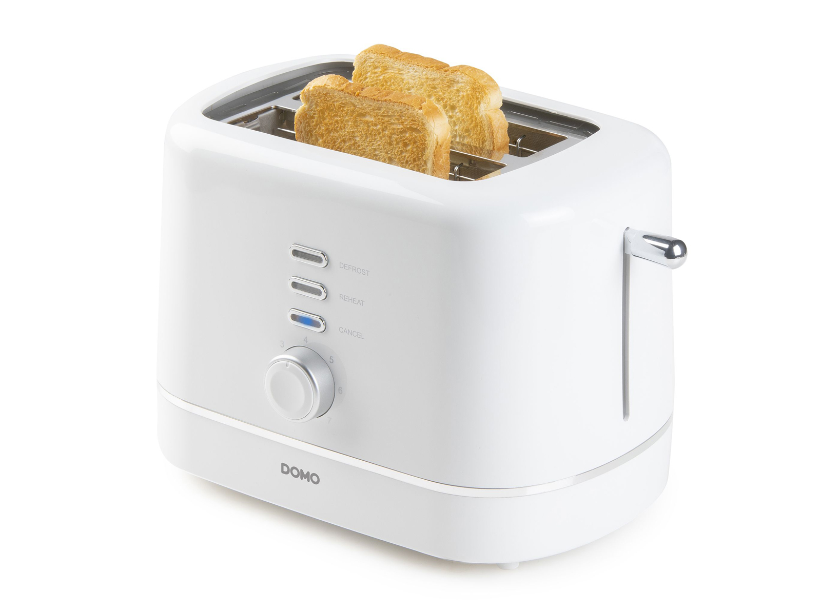 DOMO Schlitze: (850 Weiß Watt, 2) DO964T Toaster
