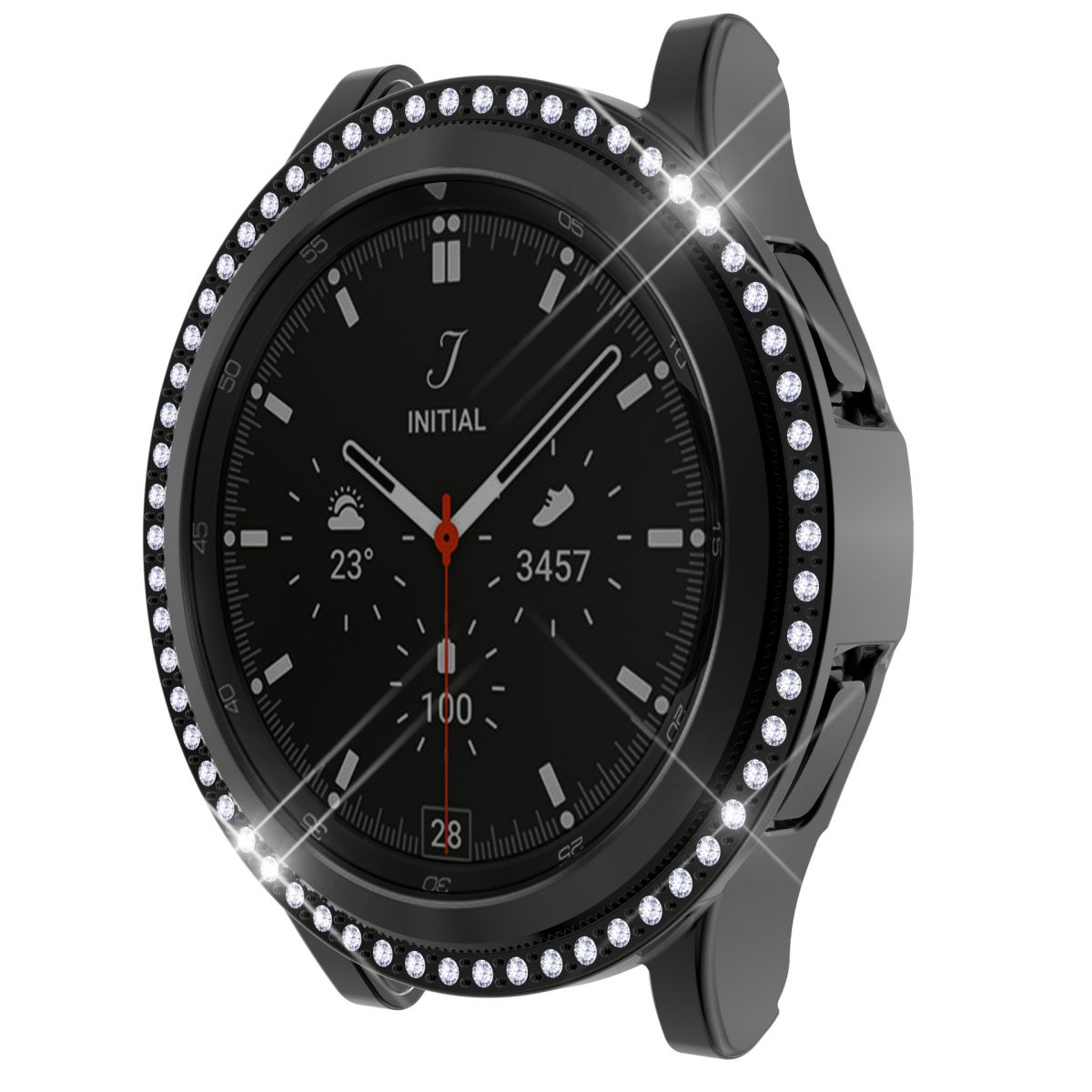 classic,46MM, Galaxy DIIDA 4 Smartwatch Gehäuse,für Schutzfolien, Samsung, Smartwatch-Hülle 46MM, watch galaxy Samsung Watch4 Schwarz Smartwatch Classic