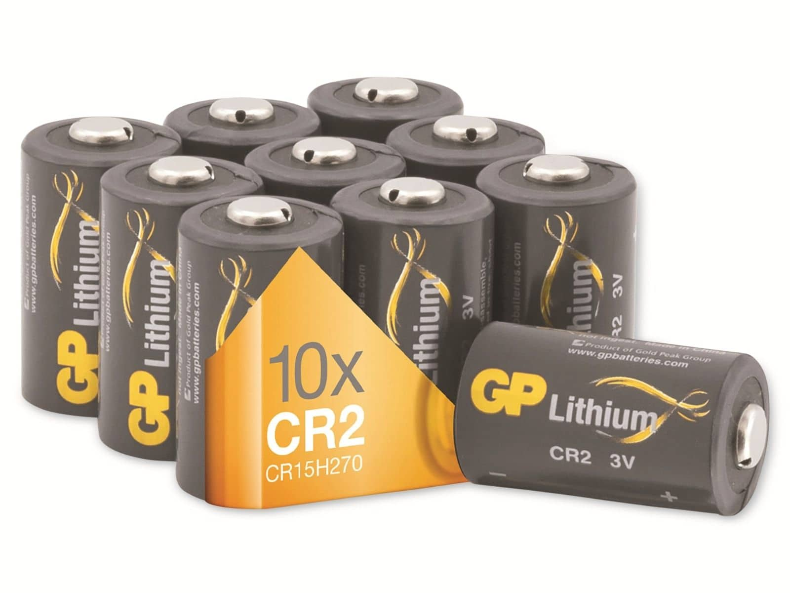 3V, CR2, Lithium Stück Lithium-Batterie Batterie GP 10