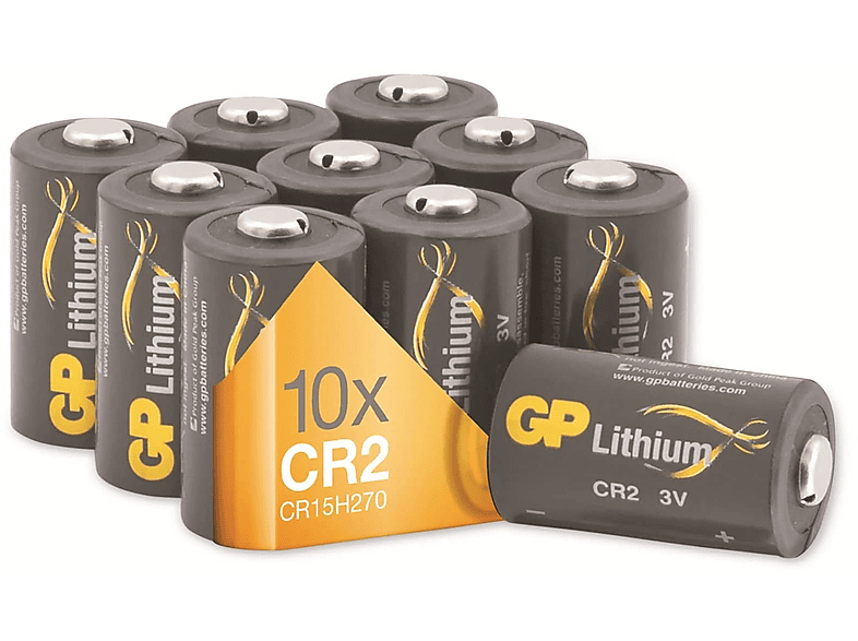 GP Lithium-Batterie CR2, 3V, 10 Stück Lithium Batterie