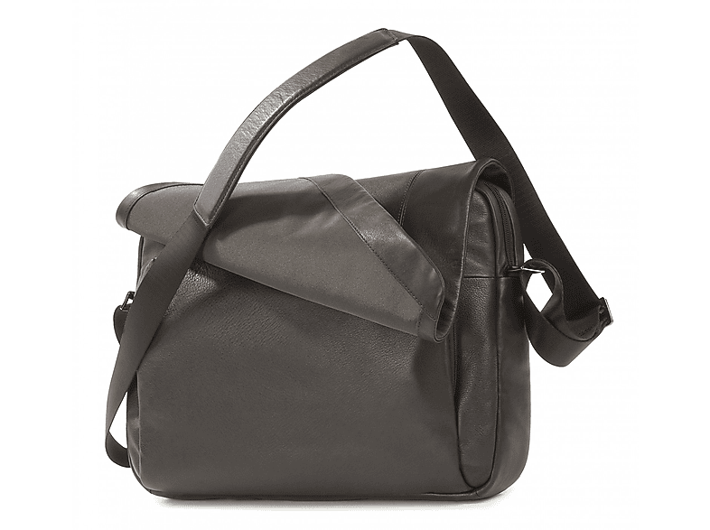 TUCANO One Premium Notebook Tasche Umhängetasche für Universal Leder, Dunkelbraun