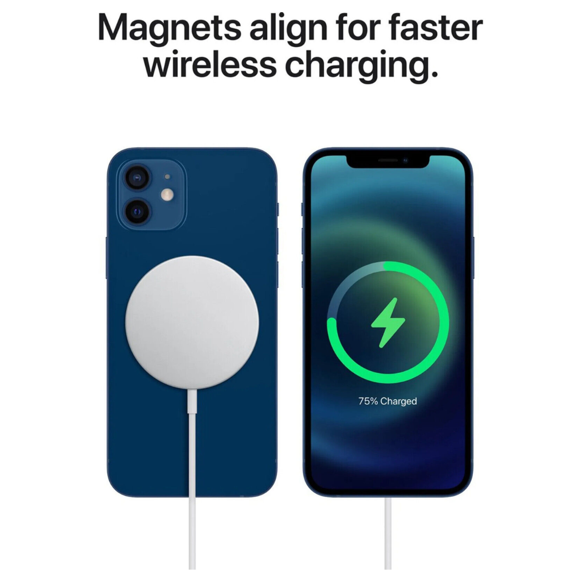 Weiß 12-15 Für Ladegerät Handy Magnetisch Wireless AirPod FIRELIA Induktion MagSafe iPhone Apple, Kabellos Ladegerät