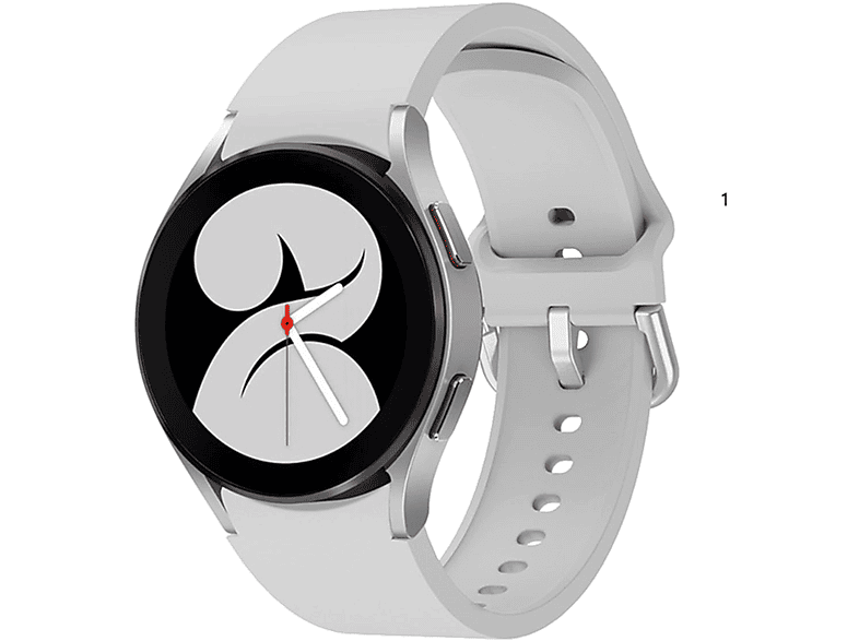 WIGENTO Kunststoff / Silikon Armband, Ersatzarmband, Samsung, Galaxy Watch 4 40mm, Grau