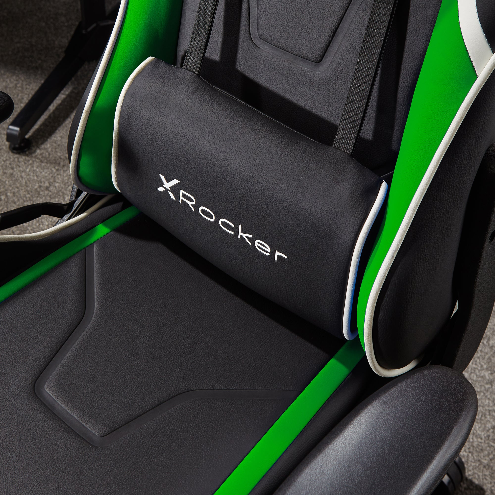X ROCKER Agility Compact Stuhl, Gaming Grün