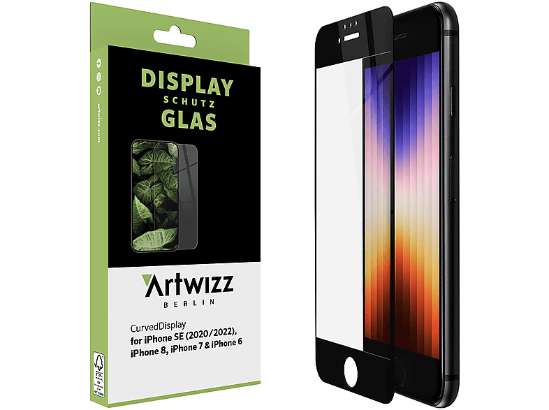 ARTWIZZ SecondDisplay (2er Pack) Displayschutz(für (2022/2020), iPhone iPhone SE 7, iPhone iPhone Apple iPhone 8, 6) 6S