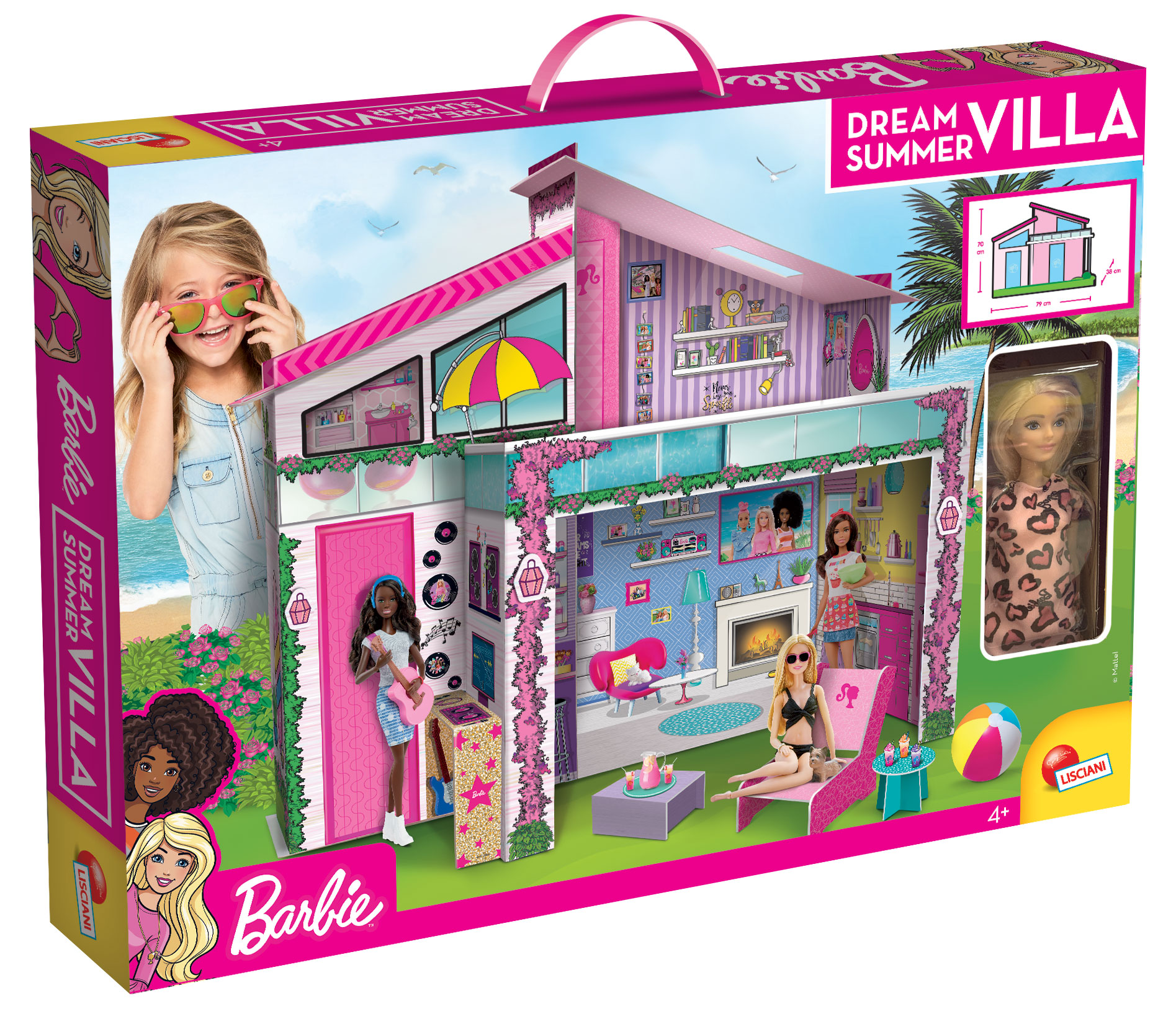 Puppe, Lernspiele, Strandvilla Barbie BARBIE Barbie mehrfarbig Lisciani mit Barbie