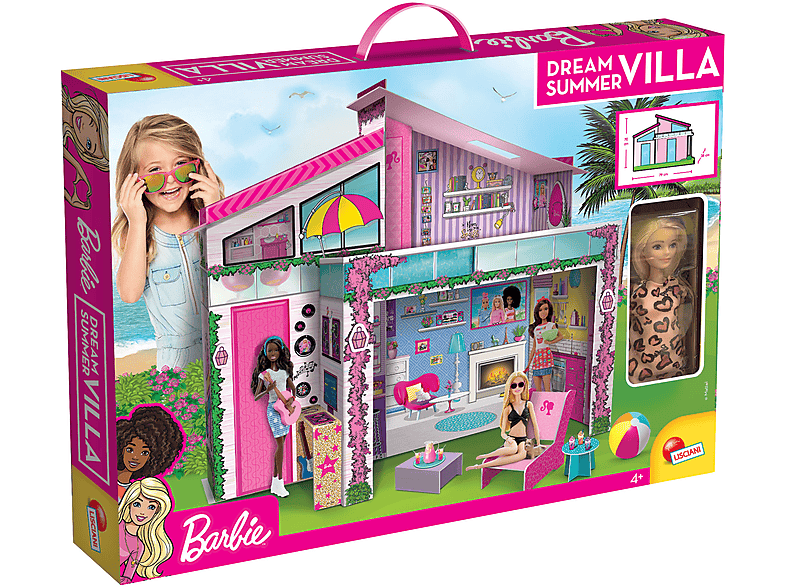 Barbie Lisciani Lernspiele, mit Barbie Puppe, BARBIE Strandvilla Barbie mehrfarbig