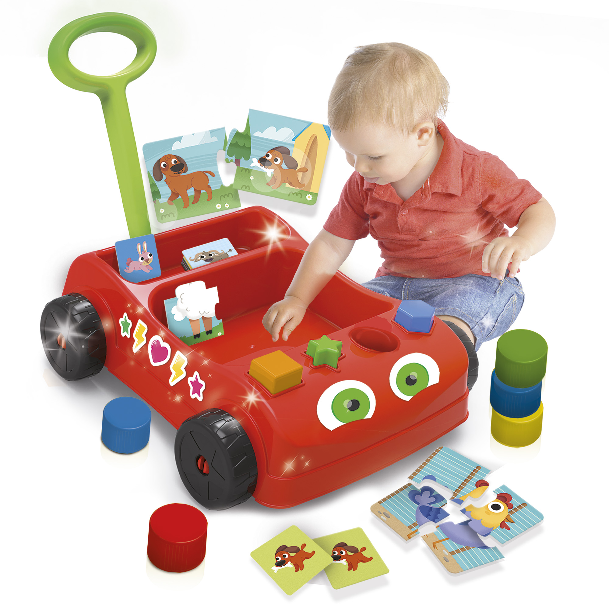 LERNEN & mehrfarbig CO Lisciani von - Baby Carotina Spiel Lernwagen Lernspiele, und