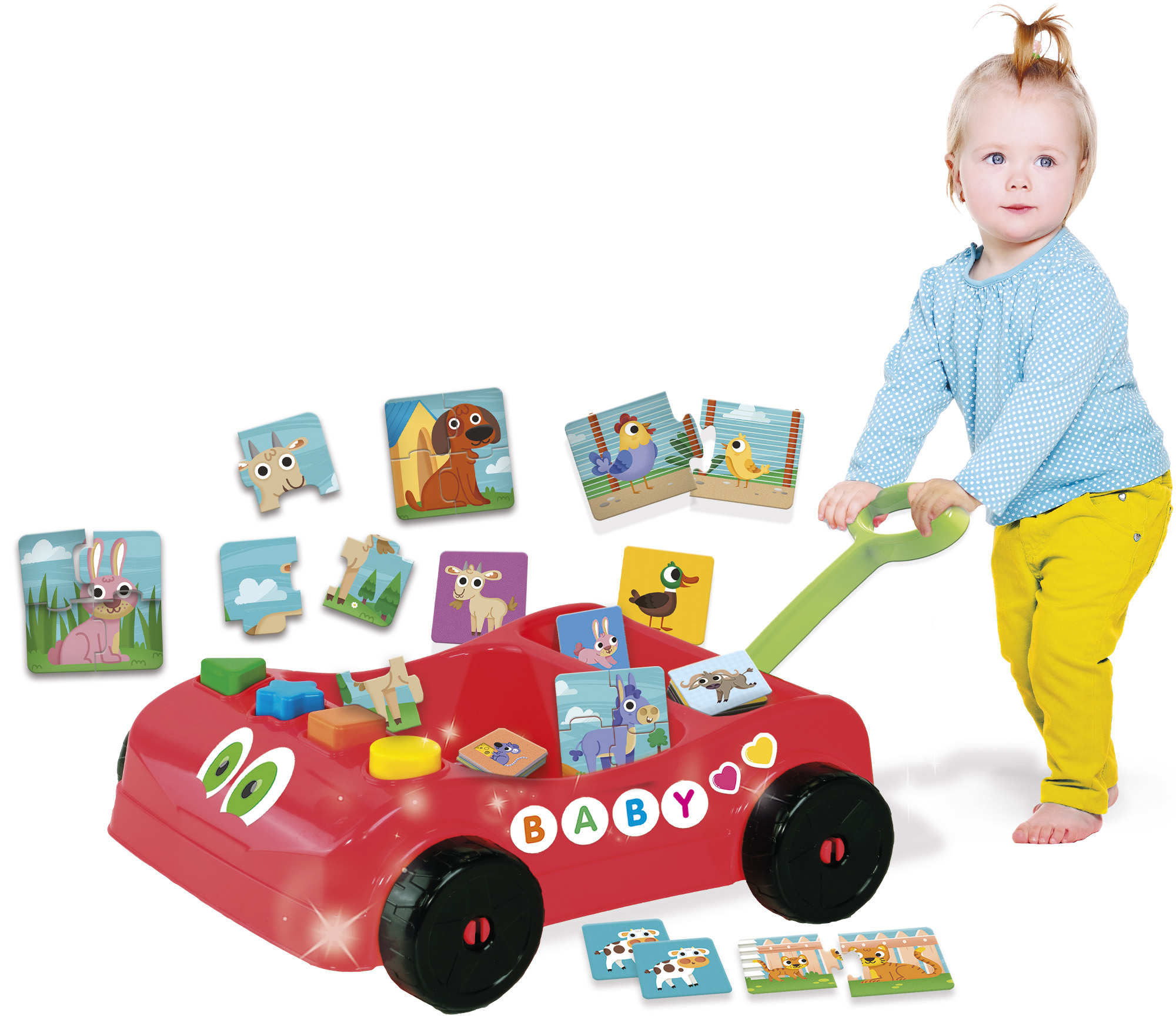 LERNEN & CO Spiel und - Lernwagen Carotina Lisciani von Lernspiele, mehrfarbig Baby
