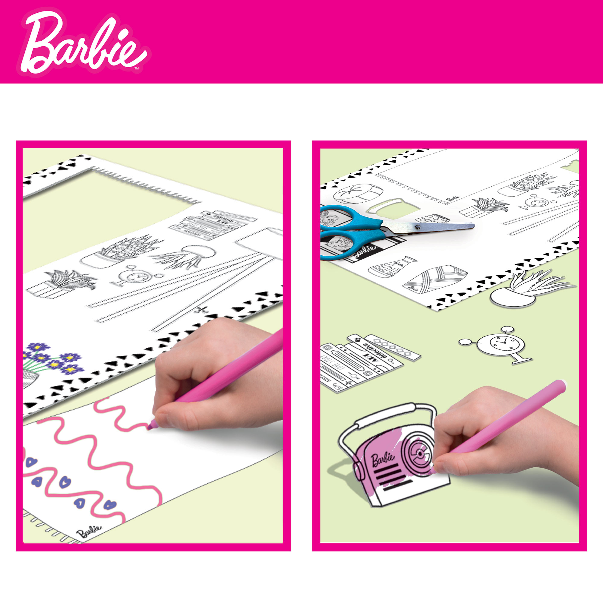 Spielset mehrfarbig Barbie Lisciani Barbie Lernspiele, mit BARBIE von Barbie Loft Puppe,