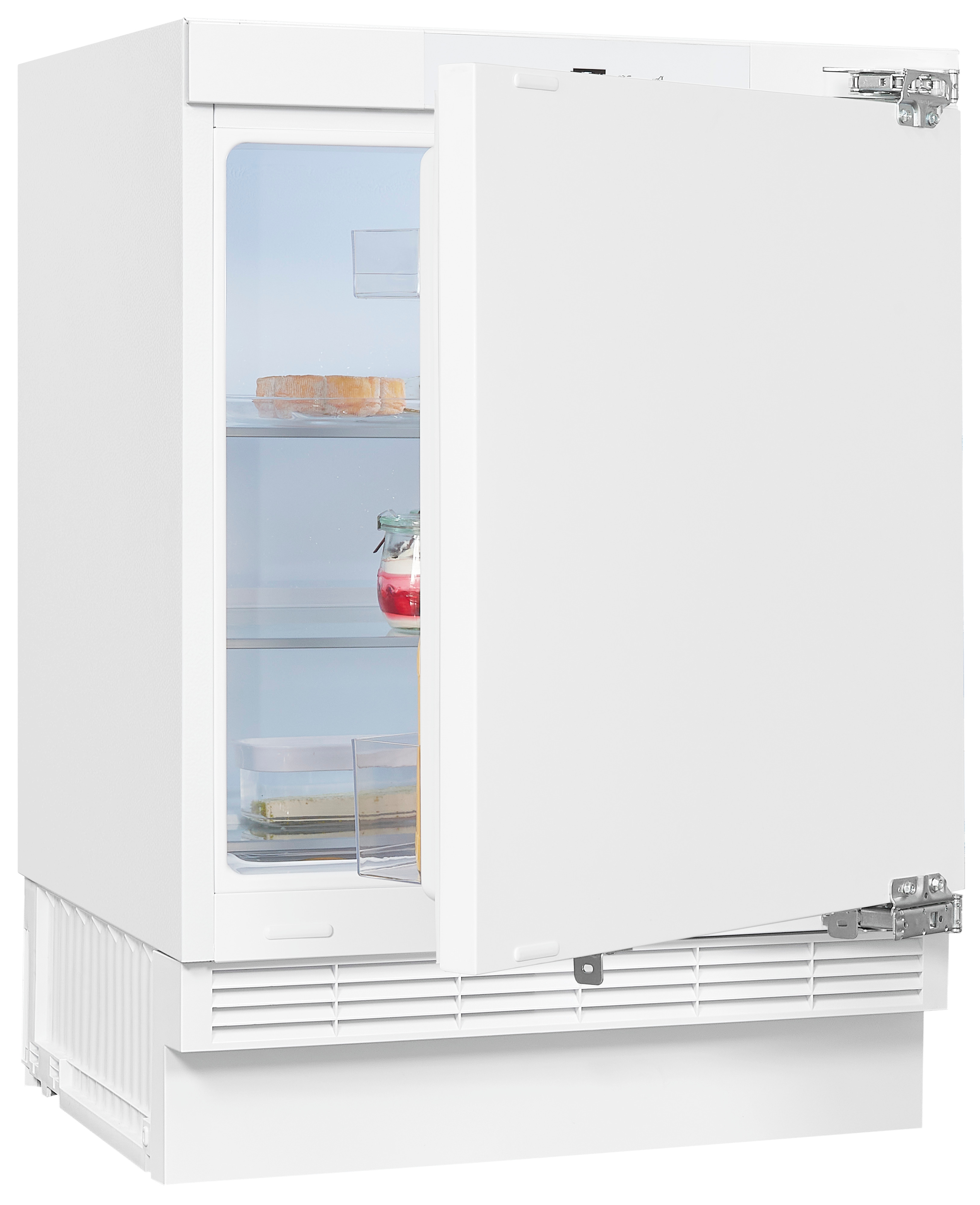 (D, mm Unterbau-Kühlschränke 818 hoch, EXQUISIT Weiß) UKS140-V-FE-010D