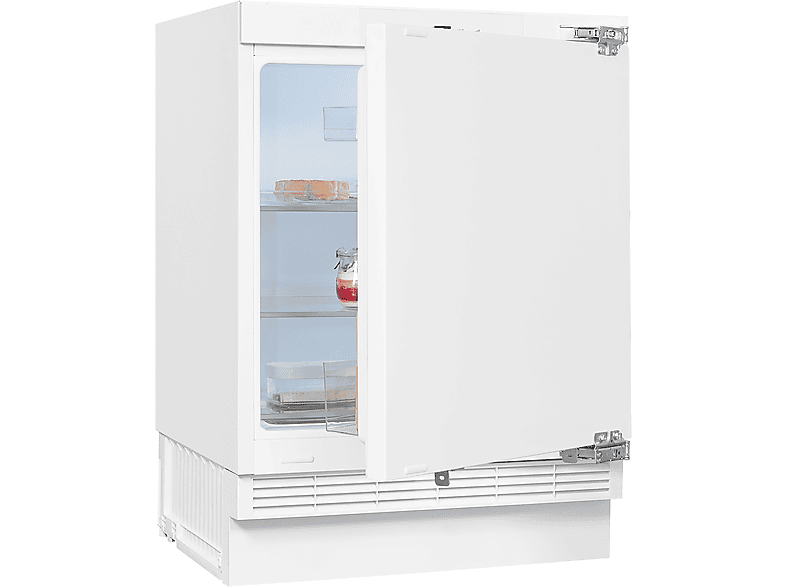 EXQUISIT UKS140-V-FE-010D Weiß) (D, mm Unterbau-Kühlschränke 818 hoch