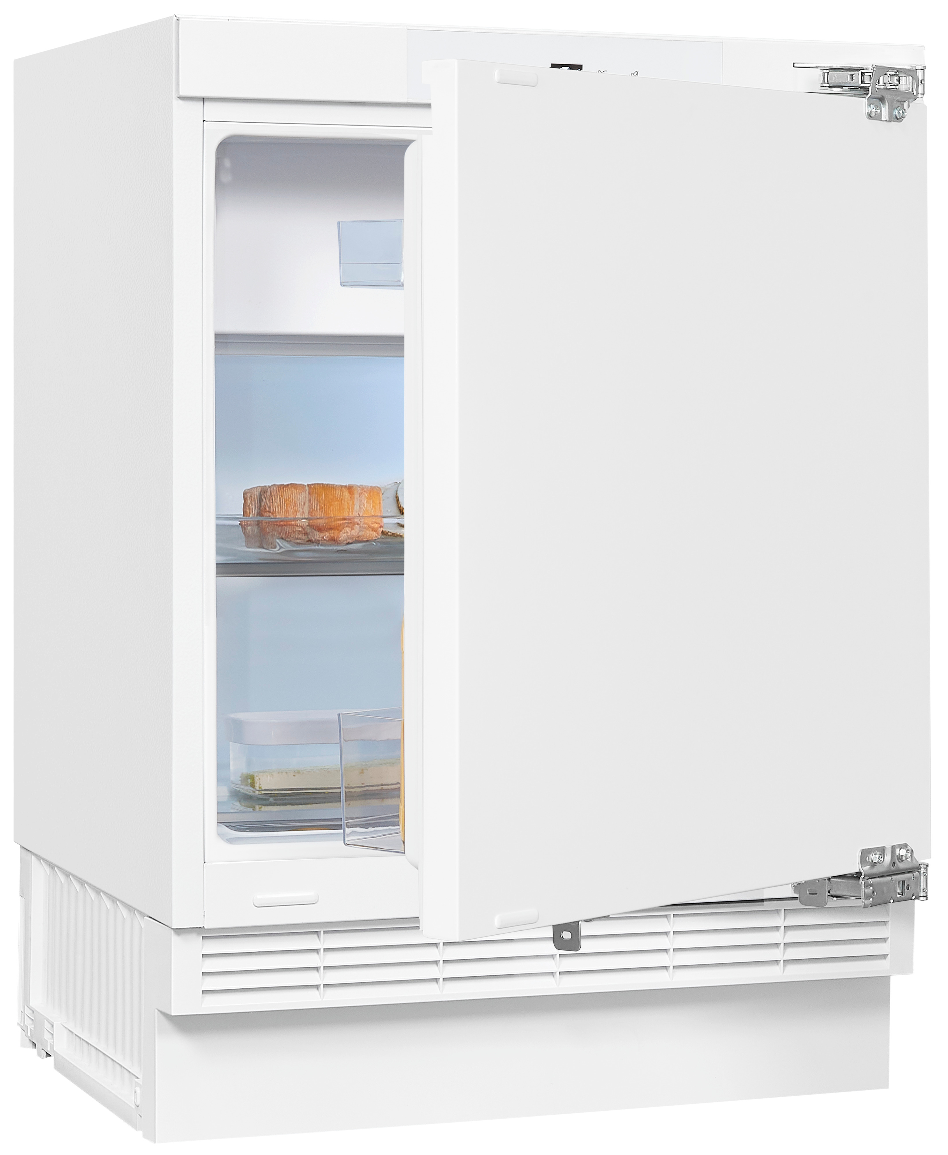 EXQUISIT UKS130-4-FE-010D Unterbau-Kühlschränke (D, 818 Weiß) mm hoch