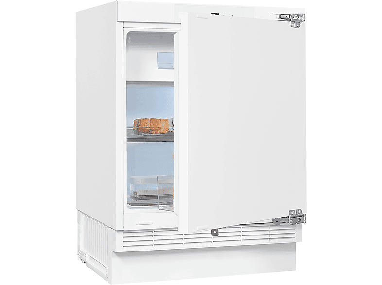 EXQUISIT UKS130-4-FE-010D Unterbau-Kühlschränke (D, 818 Weiß) mm hoch