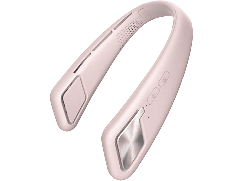 LEIGO Mini Ventilator rosa USB-Tragbare Ventilator Halsventilator, Ventilator Bluetooth-Verbindung