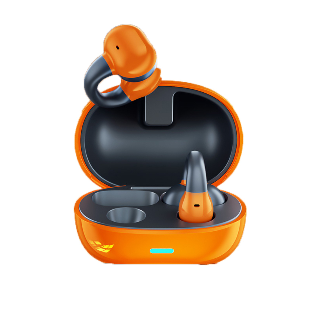 SYNTEK Bluetooth Headset Sport Laufen hohe Ohr Headset, On-ear Bluetooth Typ Klangqualität orange Clip Bluetooth-Kopfhörer