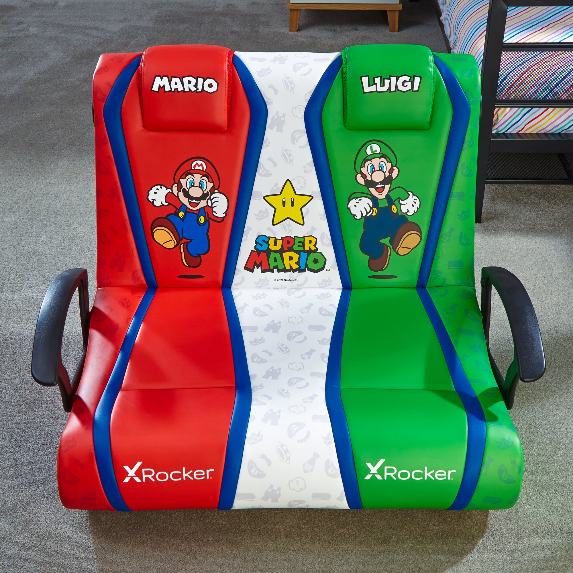 X ROCKER Nintendo® Dual Rocker Bodensessel, Multicolor