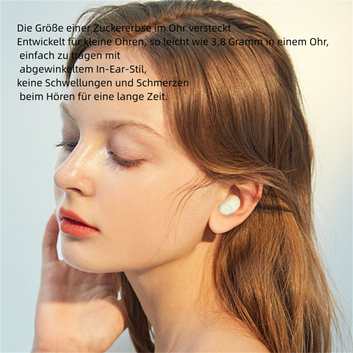 Digital Headset Weiß Kopfhörer Bluetooth Creme In-ear Headset, Bluetooth In-Ear Cancelling Mini SYNTEK Bluetooth Wireless Noise Bluetooth