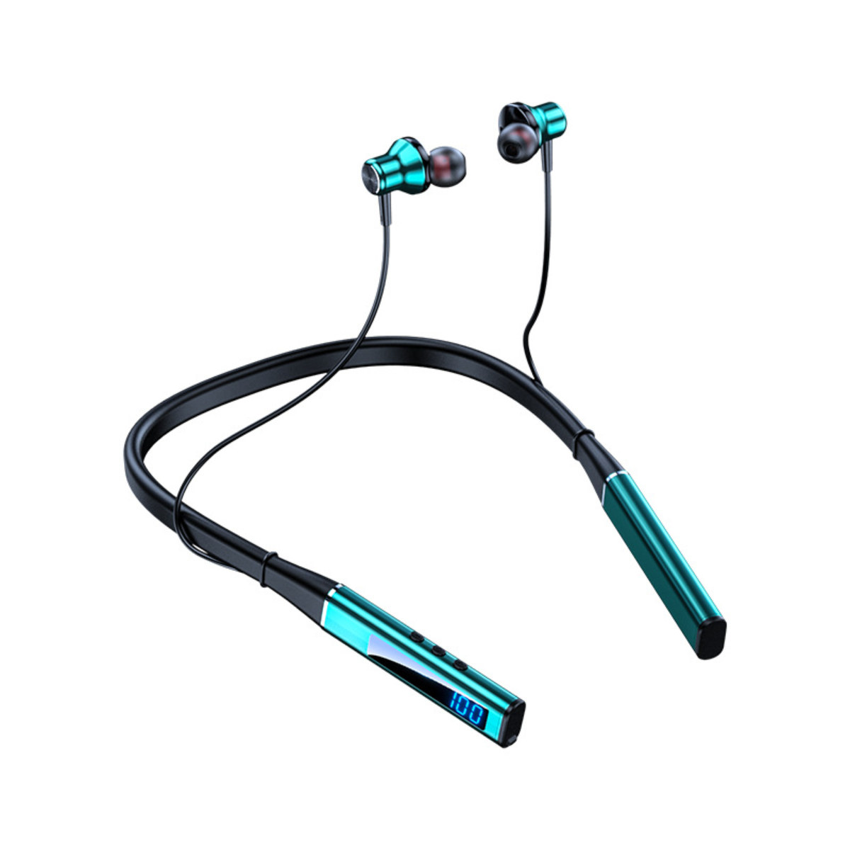 Hochwertiges grün - Bluetooth-Kopfhörer Gaming Ideal, SYNTEK Bluetooth-Headset Keine Bluetooth Latenz Hängendes Hals-Headset In-ear drahtloses