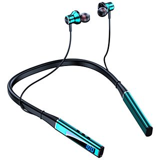 Auriculares deportivos - SYNTEK Auriculares inalámbricos Bluetooth para montar en el cuello Juegos sin, Intraurales, Bluetooth, verde