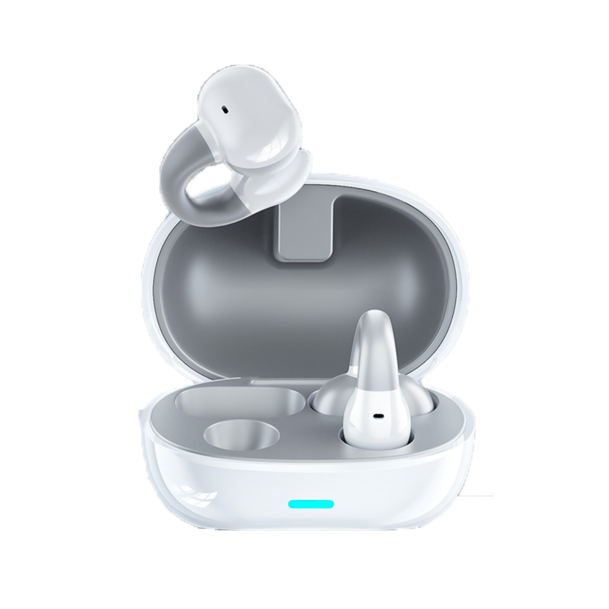 Bluetooth-Kopfhörer Bluetooth Headset, Klangqualität Sport Headset Clip hohe Bluetooth SYNTEK Typ Laufen On-ear Ohr weiß