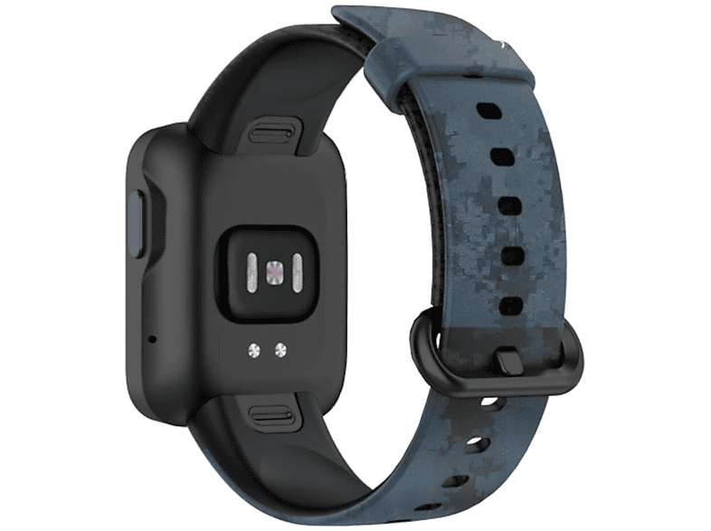 WIGENTO Kunststoff / Silikon Band, Xiaomi, Redmi Ersatzarmband, / Design Watch, Lite Sport Mi Watch Dunkelblau