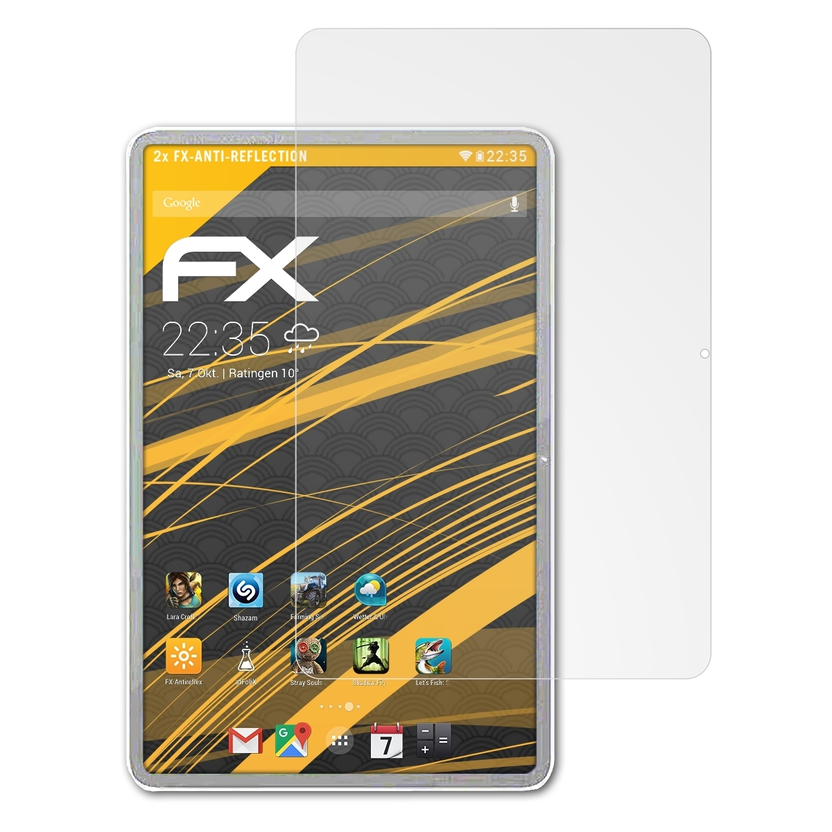 ATFOLIX 2x FX-Antireflex Displayschutz(für Xiaomi 6 Pro) Pad