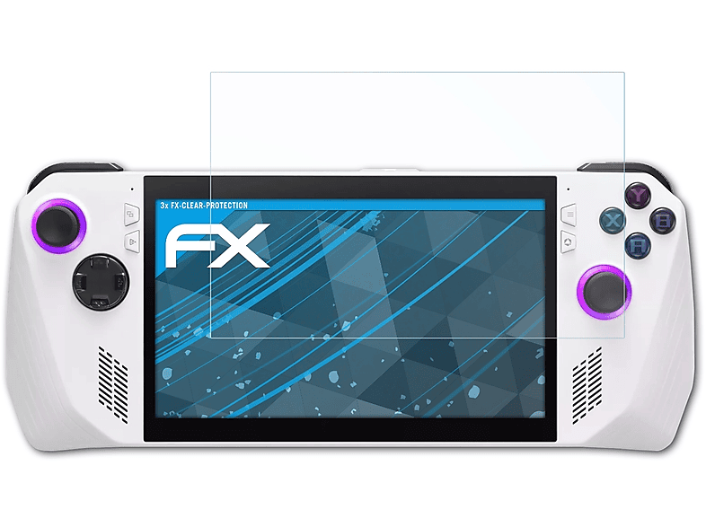 ATFOLIX 3x FX-Clear Displayschutz(für Asus ROG Ally RC71L (2023))