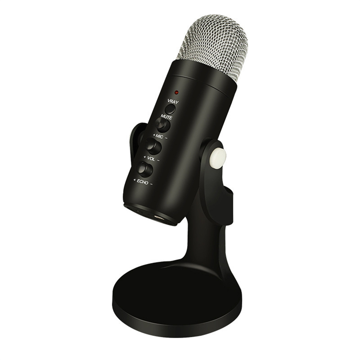 silbrig Kondensatormikrofon: Verlustfreie Gaming, Live-Karaoke, Klangqualität Mikrofon, SYNTEK