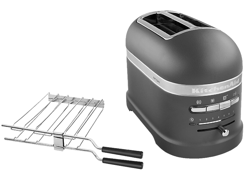 1 Grey KITCHENAID Watt, Schlitze: Sandwichzange 2) (1250 mit Toaster Imperial 5KMT2204EGR ARTISAN