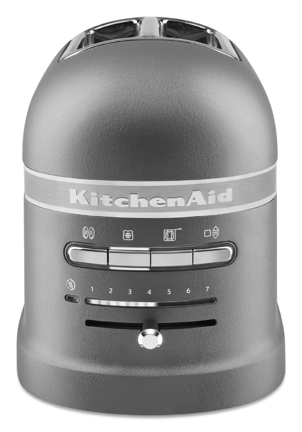 KITCHENAID ARTISAN mit 1 Sandwichzange Toaster 5KMT2204EGR (1250 Watt, 2) Imperial Grey Schlitze