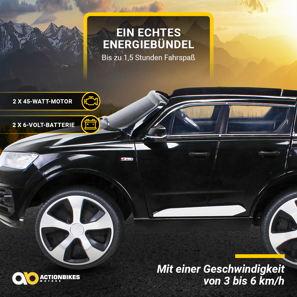 Audi Elektroauto MOTORS 4M HIGHDOOR Q7 ACTIONBIKES