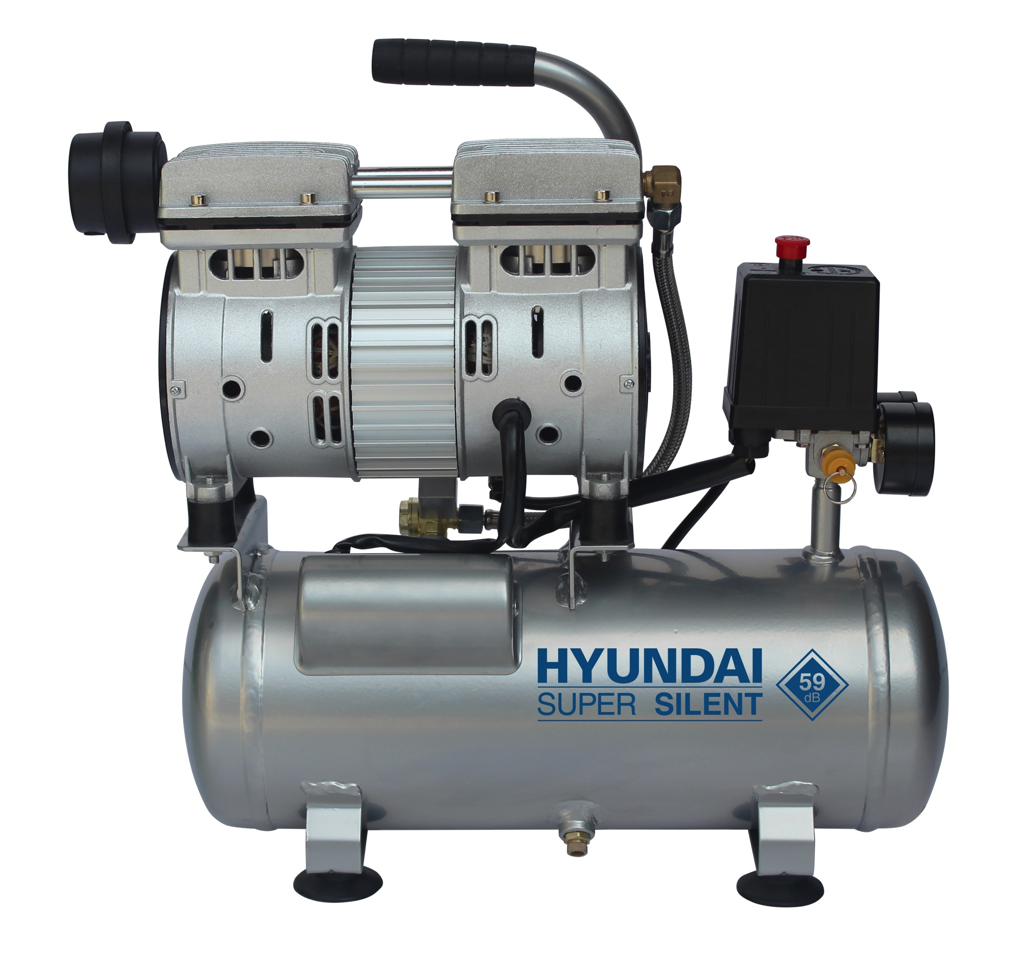 HYUNDAI POWER Silent-Kompressor, Silber SAC55751 PRODUCTS