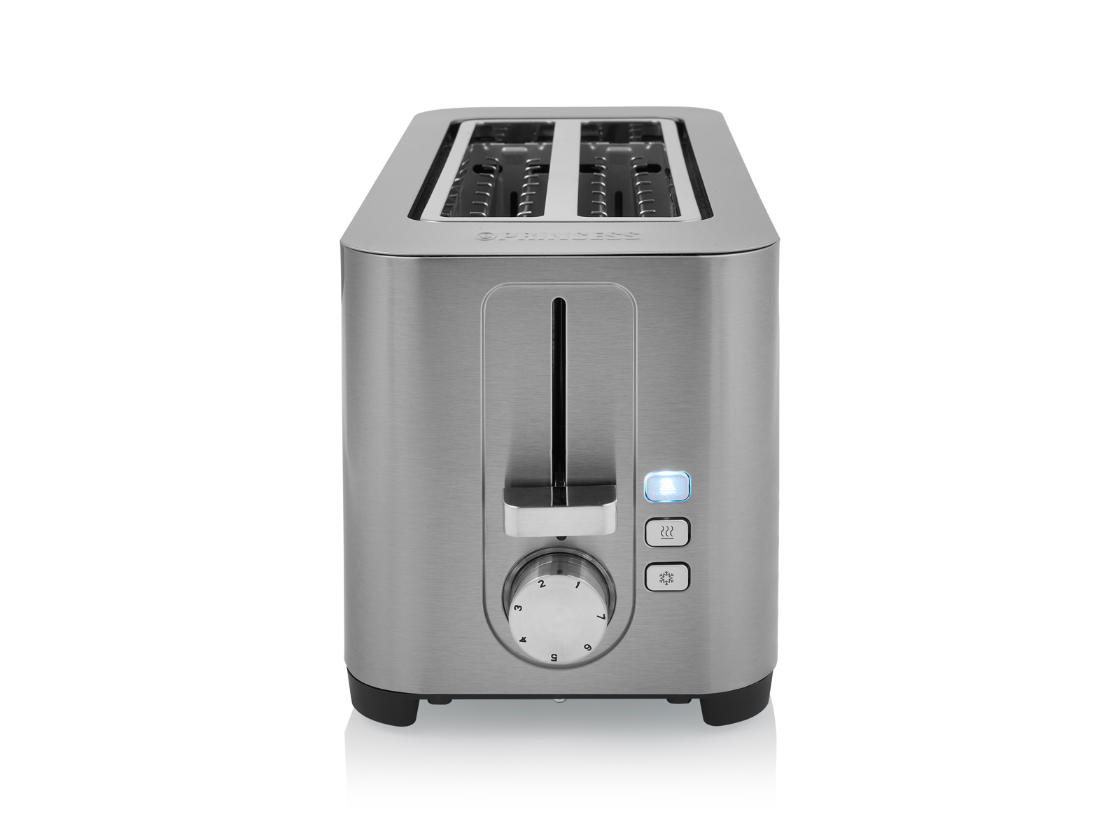 Toaster 142402 2) Watt, (1400 PRINCESS Schlitze: Silber