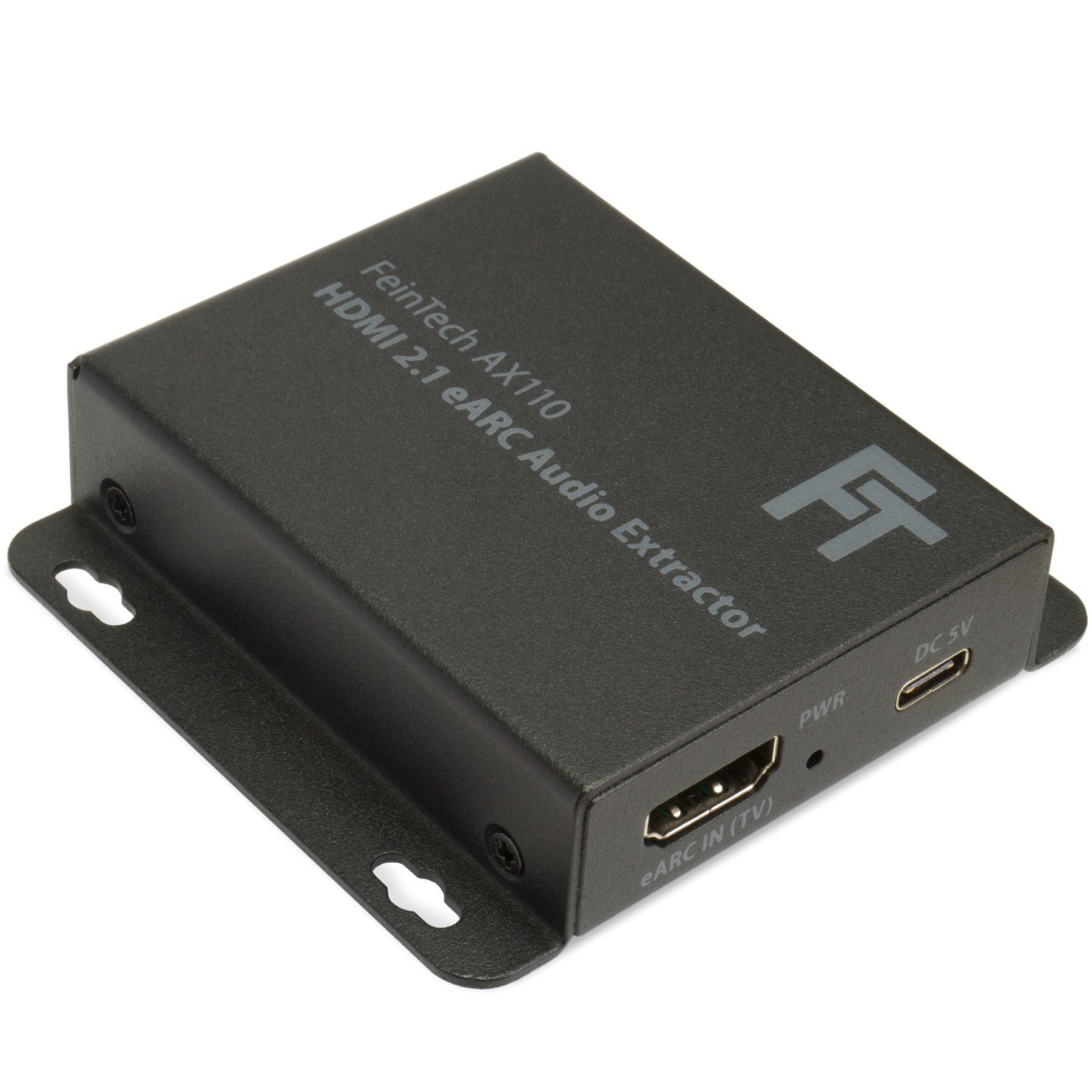 FeinTech SW411 HDMI 2.1 Switch 4-in-1 Out met audio-extractor voor geluidssystemen met HDMI-, Toslink- en AUX-ingang, ondersteunt 4K 120Hz & 8K