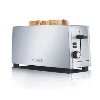 GRAEF TO100 Toaster Silber (1380 Watt, Schlitze: 2)
